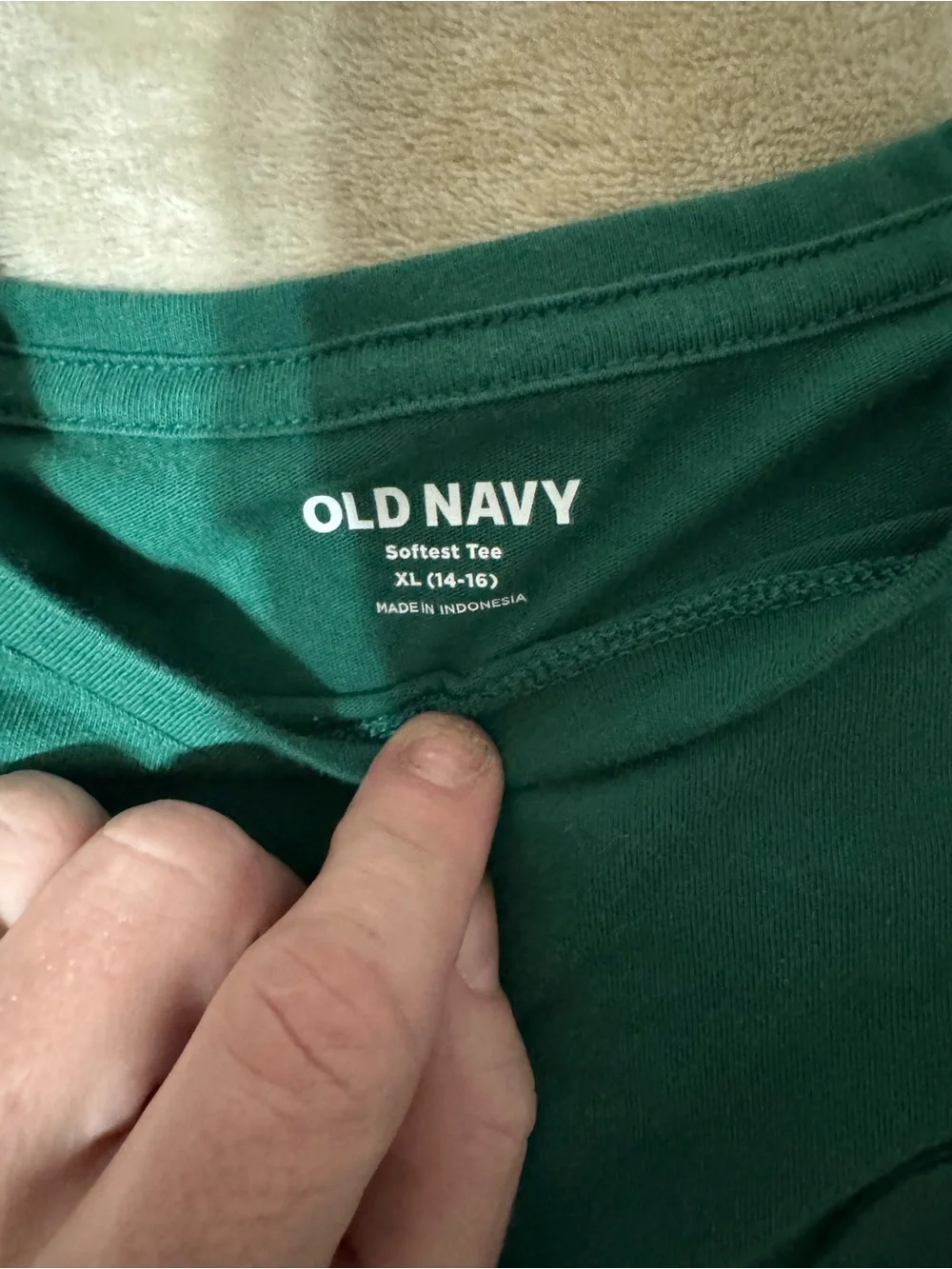 Old Navy Green Soft Tee Long Sleeve
